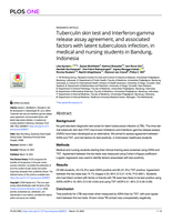 Tuberculin skin test and Interferon-gamma release assay agreement, and associated factors with latent tuberculosis infection, in medical and nursing students in Bandung, Indonesia