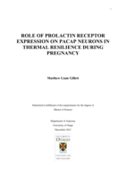 Role Of Prolactin Receptor Expression On Pacap Neurons In Thermal Resilience During Pregnancy