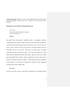 Making Room for the Missio Dei in Missiological Research