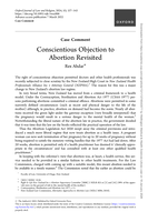 Conscientious Objection to Abortion Revisited