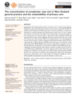 The concentration of complexity: case mix in New Zealand general practice and the sustainability of primary care