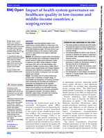 Impact of health system governance on healthcare quality in low-income and middle-income countries: a scoping review