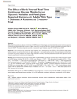 The Effect of Do-It-Yourself Real-Time Continuous Glucose Monitoring on Glycemic Variables and Participant-Reported Outcomes in Adults With Type 1 Diabetes: A Randomized Crossover Trial