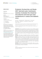Probiotic Escherichia coli Nissle 1917-derived outer membrane vesicles modulate the intestinal microbiome and host gut-liver metabolome in obese and diabetic mice