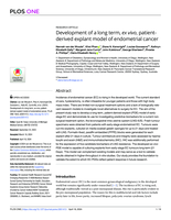 Development of a long term, ex vivo, patient-derived explant model of endometrial cancer