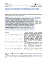 Comparison of multidirectional upper limb strength for non-disabled individuals and individuals with C4-C7 spinal cord injury in a seated position