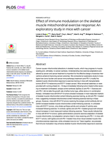 Effect of immune modulation on the skeletal muscle mitochondrial exercise response: An exploratory study in mice with cancer