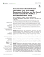 Complex Interactions Between Circulating Fatty Acid Levels, Desaturase Activities, and the Risk of Gestational Diabetes Mellitus: A Prospective Cohort Study