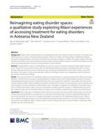 Reimagining eating disorder spaces: a qualitative study exploring Māori experiences of accessing treatment for eating disorders in Aotearoa New Zealand