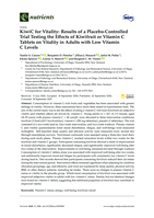 KiwiC for Vitality: Results of a Placebo-Controlled Trial Testing the Effects of Kiwifruit or Vitamin C Tablets on Vitality in Adults with Low Vitamin C Levels