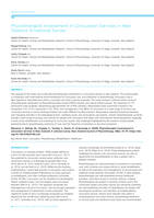 Physiotherapist Involvement in Concussion Services in New Zealand: A National Survey