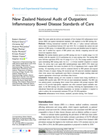New Zealand National Audit of Outpatient Inflammatory Bowel Disease Standards of Care