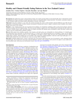 Healthy and Climate-Friendly Eating Patterns in the New Zealand Context