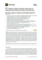 Low Vitamin C Status in Patients with Cancer Is Associated with Patient and Tumor Characteristics