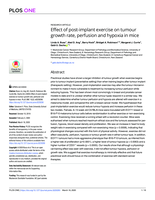 Effect of post-implant exercise on tumour growth rate, perfusion and hypoxia in mice