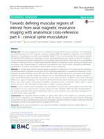 Towards defining muscular regions of interest from axial magnetic resonance imaging with anatomical cross-reference: part II - cervical spine musculature