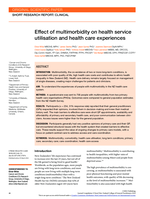 Effect of multimorbidity on health service utilisation and health care experiences