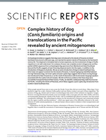 Complex history of dog (Canis familiaris) origins and translocations in the Pacific revealed by ancient mitogenomes