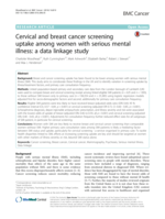 Cervical and breast cancer screening uptake among women with serious mental illness: a data linkage study