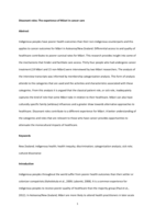 Dissonant roles: The experience of Māori in cancer care