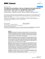 The effect of comorbidity on the use of adjuvant chemotherapy and survival from colon cancer: a retrospective cohort study