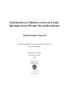 Experimental observations of lithic distributions within maar diatremes