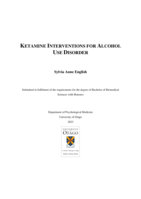 Ketamine Interventions For Alcohol Use Disorder