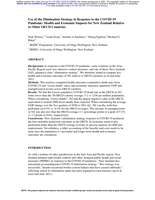 Use of the Elimination Strategy in Response to the COVID-19 Pandemic: Health and Economic Impacts for New Zealand Relative to Other OECD Countries