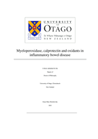 Myeloperoxidase, calprotectin and oxidants in inflammatory bowel disease