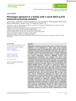 Phenotypic spectrum in a family with a novel RAC2 p.I21S dominant‐activating mutation