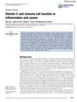 Vitamin C and immune cell function in inflammation and cancer
