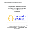 Process drama: Authentic embodied learning about the planet, its people, and issues that matter
