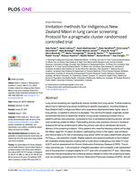 Invitation methods for Indigenous New Zealand Māori in lung cancer screening: Protocol for a pragmatic cluster randomized controlled trial