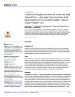 Understanding sexual violence in sex working populations - Law, legal consciousness and legal practice in four countries (2021-2023): Study Protocol v2.5