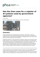 Has the time come for a register of AI systems used by government agencies?