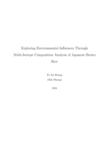 Exploring environmental influences through multi-isotope composition analysis of Japanese brown rice