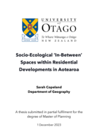 Socio-Ecological ‘In-Between’ Spaces within Residential Developments in Aotearoa