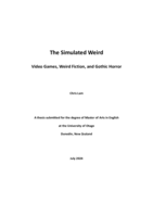 The Simulated Weird: Video Games, Weird Fiction, and Gothic Horror