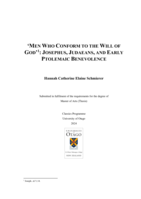 'Men Who Conform to the Will of God': Josephus, Judaeans, and Early Ptolemaic Benevolence