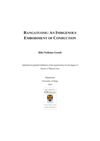 Rangatuone: An indigenous embodiment of conduction