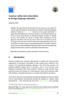 Amateur online interculturalism in foreign language education