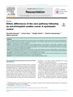 Ethnic differences of the care pathway following an out-of-hospital cardiac event: A systematic review