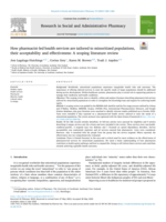 How pharmacist-led health services are tailored to minoritized populations, their acceptability and effectiveness: A scoping literature review