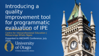 Programmatic evaluation of interprofessional education: a quality improvement tool