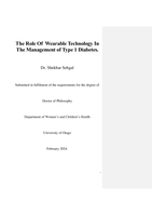 The role of wearable technology in the management of type 1 diabetes