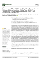 Experiences and Acceptability of a Weight Loss Intervention for Diabetes (Diabetes Remission Clinical Trial-DiRECT) in Aotearoa New Zealand: A Qualitative Study within a Pilot Randomised Controlled Trial