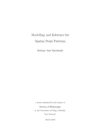 Modelling and inference for spatial point patterns