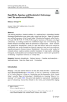 Rape Myths, Rape Law and Mendelsohn's Victimology: Law's 'Bio-psycho-social' Witness