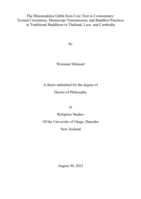 The Dhammakāya Gātha from core text to commentary: Textual circulation, manuscript transmission and Buddhist practices in traditional Buddhism in Thailand, Laos, and Cambodia