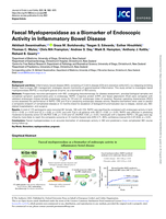 Faecal Myeloperoxidase as a Biomarker of Endoscopic Activity in Inflammatory Bowel Disease